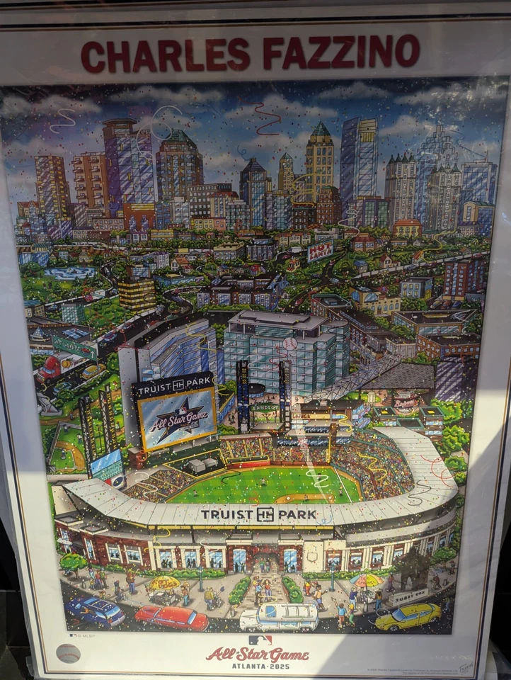 MLB All-Star Game ATLANTA 2025 Official FAZZINO Pop Art 18x24 Event POSTER Print - Image 1 of 1
