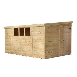 Capanno da giardino in legno Empire 3000 Pent 14x8 piedi pannello laterale destro - Foto 1 di 4