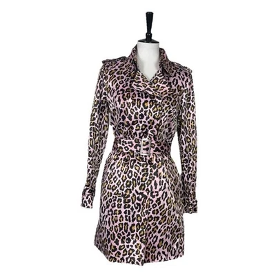 Gabardina Joan Rivers Cinturón Clásica Rosa Leopardo Multi Mujer’s Talla Pequeña Foto 1 de 4