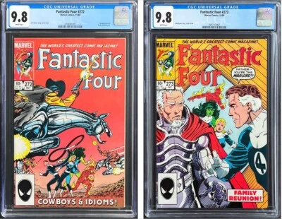 Fantastic Four #272 #273 CGC 9.8 White Pages 1984 Marvel Comics 1st App Lot 2 - Image 1 of 4