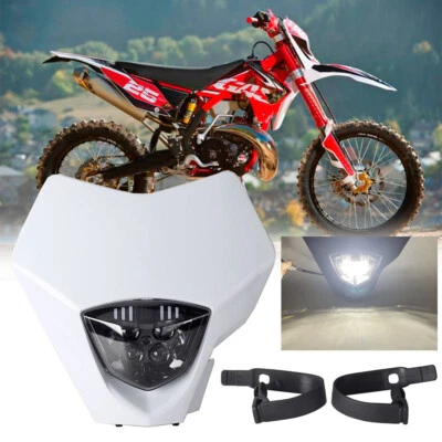 Dirt Bike LED Headlight Hi/Lo Beam For GASGAS EC250 EC300 EX250/450F MC250F 450  - Image 1 of 4