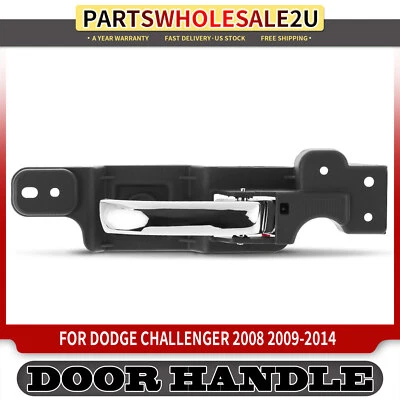 Manija de puerta interior cromada del lado derecho del pasajero para Dodge Challenger 2008-2014 Foto 1 de 4