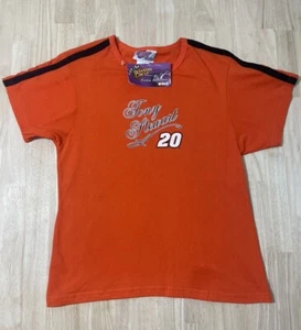 Tony Stewart #20 NASCAR Ladies MD Racing NWT Y2K Graphic Logo Name & Number Tee - Picture 1 of 6