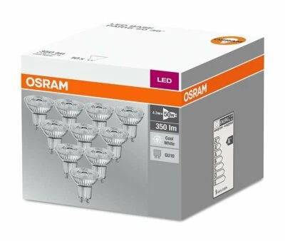 Set 10x OSRAM LED Lampe BASE PAR16 GU10 Strahler 36° 4000K neutralweiß4.3W (50W) - Bild 1 von 2