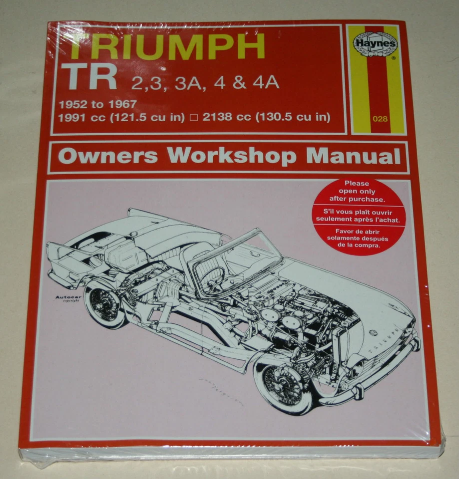 Manuale di Riparazione Triumph Porte 2 / Porte 3 + 3A 4+4A, gli Anni 1952 - 1967 - Immagine 1 di 1