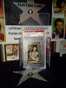 1935 Gold Dollar Film Star Card #53 KATHERINE HEPBURN PSA AFI'S Top 100 Actors - Picture 1 of 2