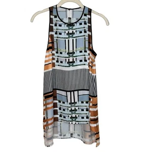 Clover Canyon Tanktop Größe Small NEU 198 $ mehrfarbig ärmellos High-Low Tunika - Bild 1 von 11