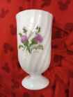 Purple Thistles Royal Vale Bone China Footed Vase Handless Cup Vintage 3x5"