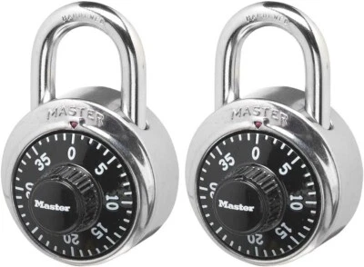 Master 1500T Locker Locks, Combination Locks for Gym and School Lockers, 2 Pack - Image 1 of 4