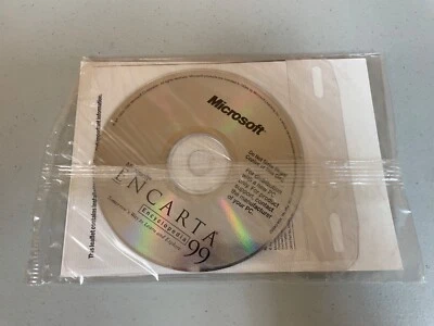 Microsoft Encarta 99 Encyclopedia CD ROM Software Vintage Sealed NEW - Image 1 of 2