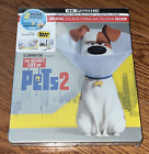 Disney Pixar The Secret life of Pets 2 4k 2 disques Bluray BestBuy Steelbook NEUF