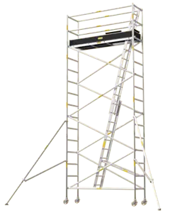 Aluminium Mobile Tower Scaffold, Narrow Series NA-54 (5.4m Platform High) - Picture 1 of 12