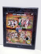 2007 Boston Red Sox World Series Champions Mounted Framed Photograph Plexiglas 