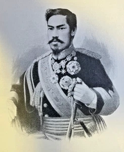 1901 Japón Mikado Princesa Sade Príncipe Heredero Palacio Imperial ilustrado - Imagen 1 de 6