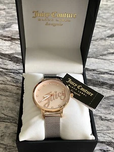 Juicy Couture Black Label Womens Rose Gold & Silver Watch Juicy Crystals Dial - Picture 1 of 6