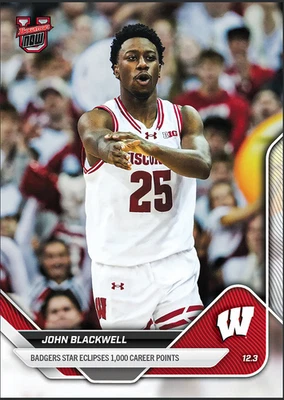 Баскетбольная карточка John Blackwell Eclipses 1k 2025-26 Bowman U NOW® 24 *ПРЕДВАРИТЕЛЬНАЯ ПРОДАЖА* - Изображение 1 из 2