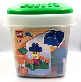 LEGO Quatro 5357 Bucket Building Bricks Set Incomplete 59 of 75 pcs