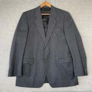 Vintage St Michael Blazer Jacket Mens 40” Medium Pure New Wool Grey Made In Uk - Picture 1 of 11