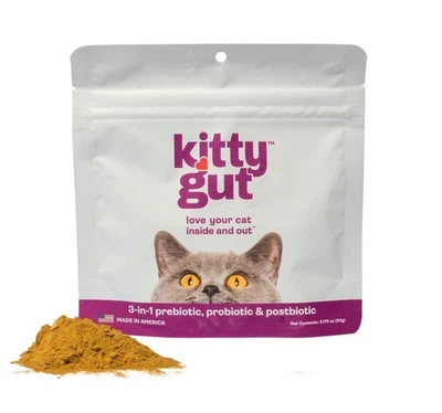 All Natural 3 in 1 Probiotics for Cats Postbiotic Powder Supplement- Exp 11/2025 - Image 1 of 4