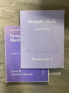 Semple Math Level II Teacher's Manual and Workbook A - Picture 1 of 3