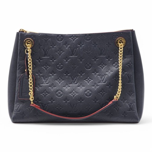 LOUIS VUITTON（LV） Borsa Louis Vuitton Empreinte MM Surene in pelle Marine Rouge come nuova