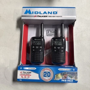 Midland X-Talker Two Way Radio Walkie Talkies Weather Alert 20 Mile Range Sealed - Photo 1/4