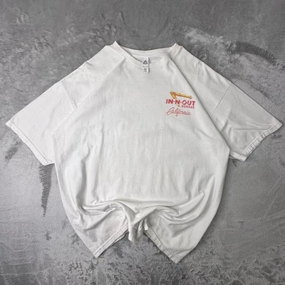 Camiseta De Colección 1998 In-N-Out Burger California 50 Aniversario Blanca Gráfica XL Foto 1 de 4