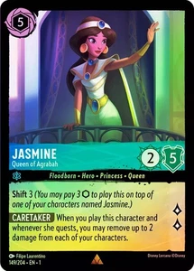 Lorcana  COLD FOIL  Jasmine - Queen of Agrabah  - The First Chapter # 149 - Picture 1 of 1