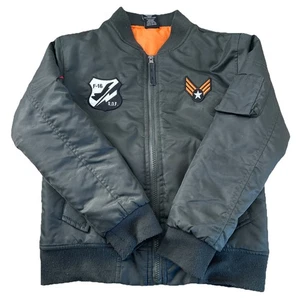 Ring Of Fire Green Patches Pockets Full Zip Long Sleeves Jacket Boys Sz S - Picture 1 of 10