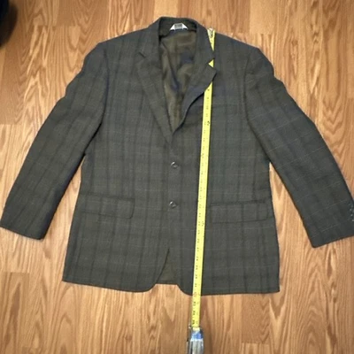 Blazer Joseph & Feiss Para Hombres Lg Marrón/Carbón Lana de Cordero Traje Abrigo Deportivo Chaqueta Foto 1 de 4