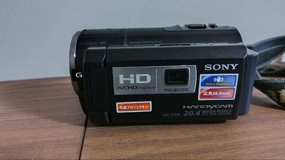SONY HDR-PJ590V Handycam Black HD Camcorder with Built-in Projector Used Tested - Image 1 of 4