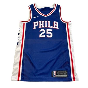Philadelphia 76ers Jersey Mens Small Blue Nike Swingman Dri Fit NBA Ben Simmons - Picture 1 of 4