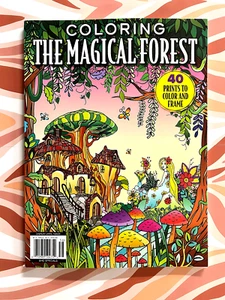 New 2025 "THE MAGICAL FOREST" Coloring Book with 40 Prints To Color & Frame1 - Imagen 1 de 1