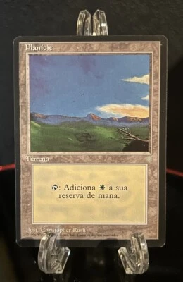 Plains (345) Ice Age MTG Basic Land Artist Proof Portuguese AP LP Magic - Image 1 of 2