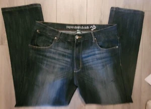 PAPEL DENIM Y TELA PRELAVADO PREFAÑIDO TALLA REGULAR W38 L30 DENIM HOMBRE JEANS AZULES - Imagen 1 de 16