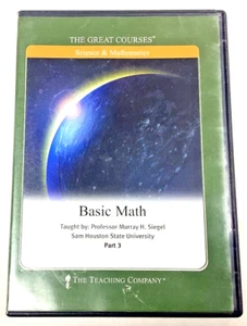 The Great Courses Basic Math by Murray Siegel DVDs Part 3 - Picture 1 of 4