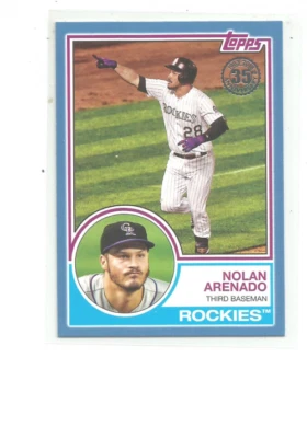 2018 TOPPS '83 TOPPS BLUE #8358 NOLAN ARENADO - Image 1 of 2