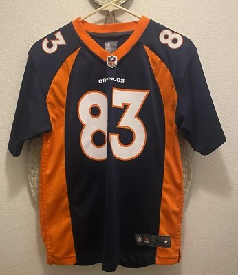 Camiseta Nike On Field Denver Broncos #83 Wes Welker naranja juvenil grande (14/16) Foto 1 de 4