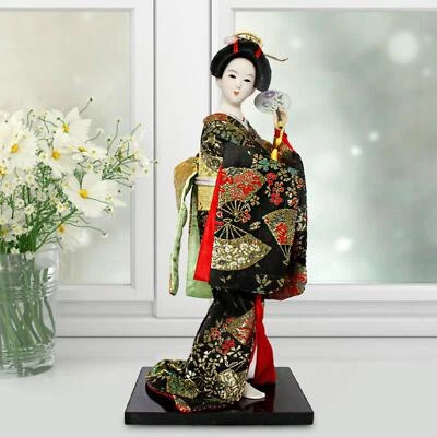 12inch Japanese Geisha Figurine Doll Asian Kabuki Figure Collectible Handcrafted - Bild 1 von 4