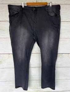 Free Planet Jeans Mens 44X30 Worn Faded Black Regular Fit Stretch New Mis Tagged - Picture 1 of 3