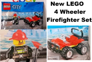 New LEGO Firefighter 4 Wheeler Set Emergency Services with Figure Fire Gift Set - Picture 1 of 1