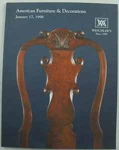 Weschler's American Furniture Decoratives Art Auction Catalog Jan 1998 - Imagen 1 de 10