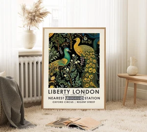 High quality poster of a Vintage Liberty London poster, William Morris print