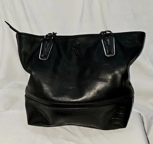 Simply Vera Vera Wang Catherine Black Vegan Leather Tote Bag Purse - Picture 1 of 12