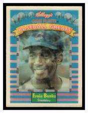 1991 Kellogg's Corn Flakes Baseball Greats #4 Ernie Banks