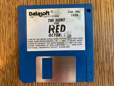 THE HUNT FOR RED OCTOBER GAME AMIGA 3.5" INCH FLOPPY(S) TESTED - Image 1 of 2