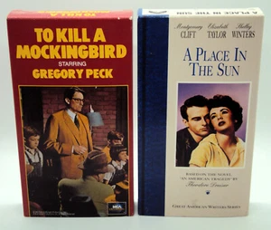 EINE SPOTTDROSSEL TÖTEN & EINEN PLATZ AN DER SONNE VHS Gregory Peck Elizabeth Taylor - Bild 1 von 7
