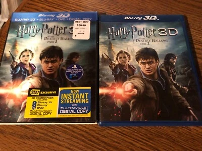 Harry Potter and the Deathly Hallows Part 2 Blu-Ray 3D Lenticular Slipcover!!! - Image 1 of 4