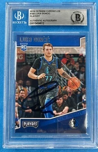 Autógrafo en losa RC BAS firmado por Luke Doncic 2018-19 Panini Chronicles Playoff - Imagen 1 de 2