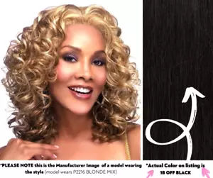 Open Box Vivica Fox Candi | HF Synthetic Lace Front Wig (Basic Cap) - 1B - Picture 1 of 1